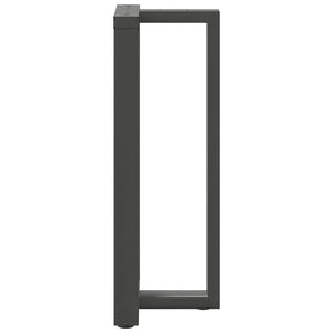 vidaXL Bar Table Legs T-Shaped 2 pcs Anthracite 40x35x(101-102) cm Steel