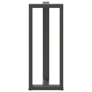 vidaXL Bar Table Legs T-Shaped 2 pcs Anthracite 40x35x(101-102) cm Steel