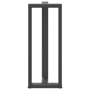 vidaXL Bar Table Legs T-Shaped 2 pcs Anthracite 50x35x(101-102) cm Steel