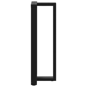 vidaXL Bar Table Legs T-Shaped 2 pcs Black 40x35x(111-112) cm Steel