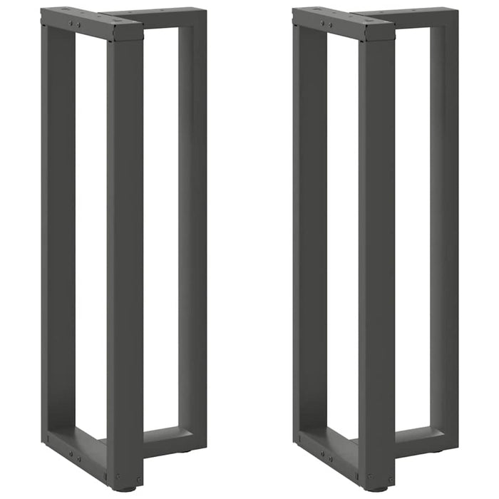 vidaXL Bar Table Legs T-Shaped 2 pcs Anthracite 40x35x(111-112) cm Steel