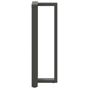 vidaXL Bar Table Legs T-Shaped 2 pcs Anthracite 50x35x(111-112) cm Steel