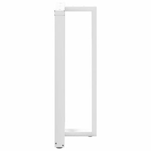 vidaXL Bar Table Legs T-Shaped 2 pcs White 60x35x(111-112) cm Steel