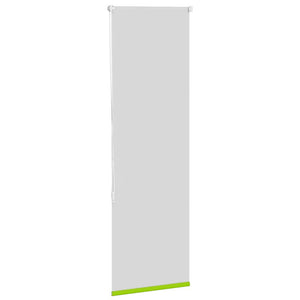 vidaXL Roller Blind Blackout Leaves Green 40x130 cm Fabric Width 35.7 cm Polyester