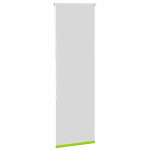 vidaXL Roller Blind Blackout Leaves Green 50x130 cm Fabric Width 45.7 cm Polyester