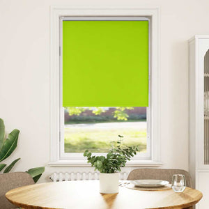 vidaXL Roller Blind Blackout Leaves Green 65x130 cm Fabric Width 60.7 cm Polyester