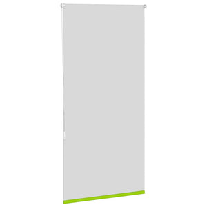 vidaXL Roller Blind Blackout Leaves Green 65x130 cm Fabric Width 60.7 cm Polyester