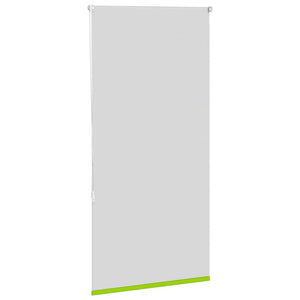 vidaXL Roller Blind Blackout Leaves Green 70x130 cm Fabric Width 65.7 cm Polyester