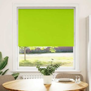 vidaXL Roller Blind Blackout Leaves Green 90x130 cm Fabric Width 85.7 cm Polyester