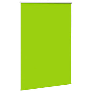 vidaXL Roller Blind Blackout Leaves Green 105x130 cm Fabric Width 100.7 cm Polyester