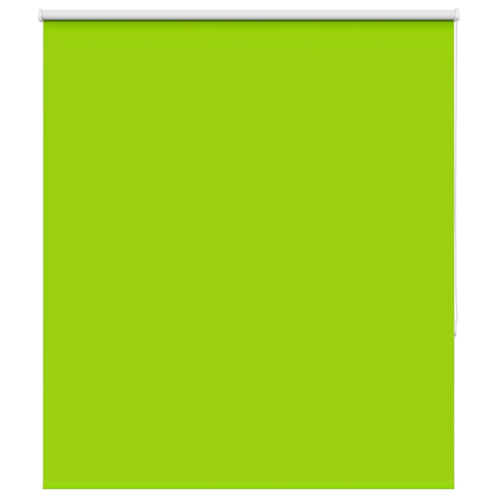 vidaXL Roller Blind Blackout Leaves Green 120x130 cm Fabric Width 116.6 cm Polyester