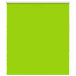 vidaXL Roller Blind Blackout Leaves Green 125x130 cm Fabric Width 121.6 cm Polyester