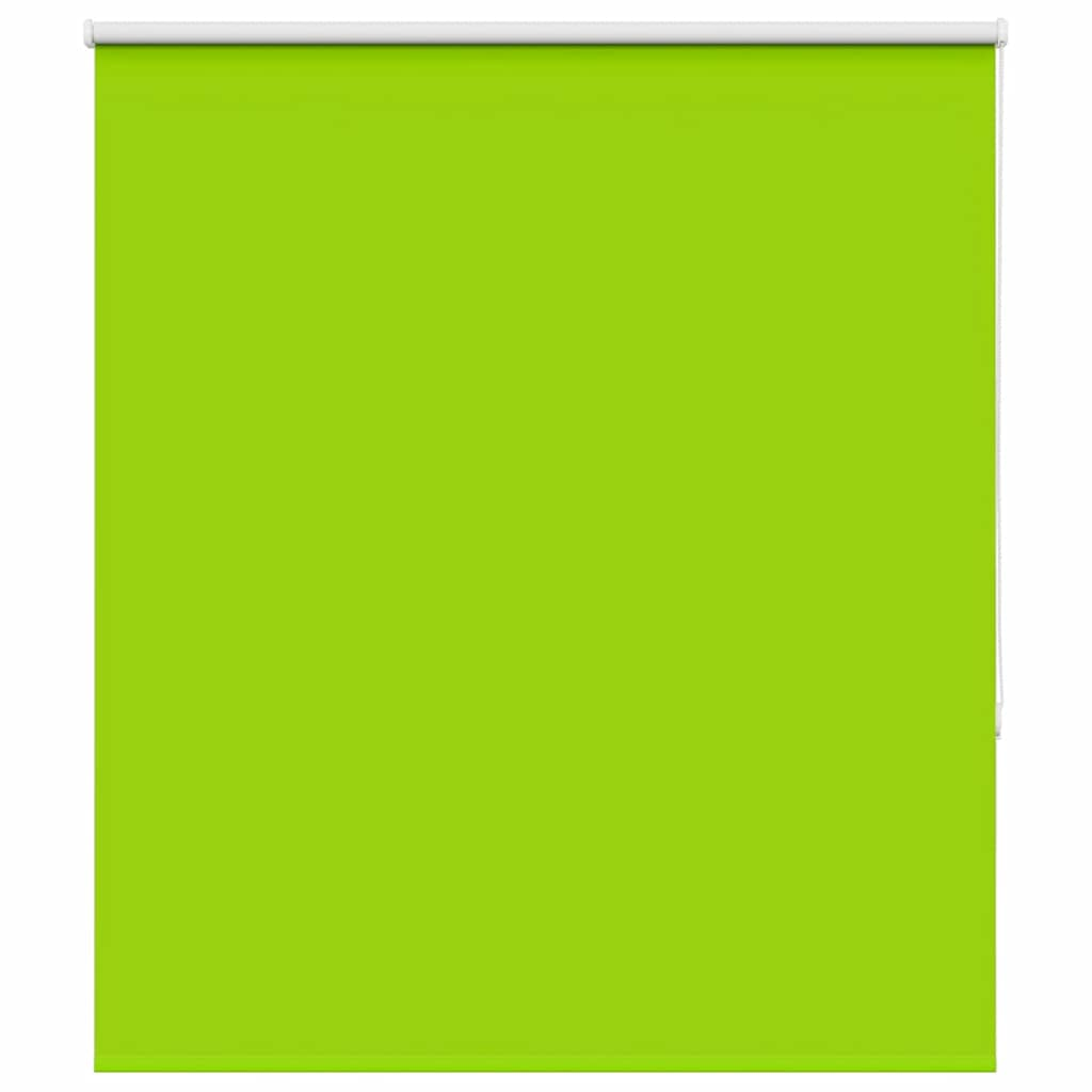 vidaXL Roller Blind Blackout Leaves Green 130x130 cm Fabric Width 126.6 cm Polyester