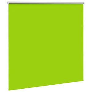 vidaXL Roller Blind Blackout Leaves Green 145x130 cm Fabric Width 141.6 cm Polyester