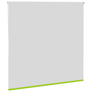 vidaXL Roller Blind Blackout Leaves Green 145x130 cm Fabric Width 141.6 cm Polyester