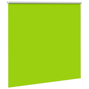 vidaXL Roller Blind Blackout Leaves Green 155x130 cm Fabric Width 151.6 cm Polyester