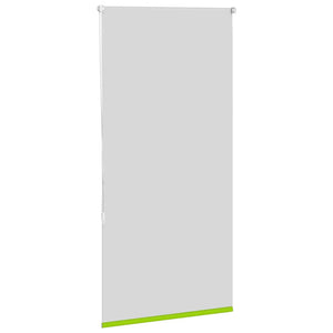 vidaXL Roller Blind Blackout Leaves Green 75x150 cm Fabric Width 70.7 cm Polyester