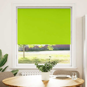 vidaXL Roller Blind Blackout Leaves Green 105x175 cm Fabric Width 100.7 cm Polyester