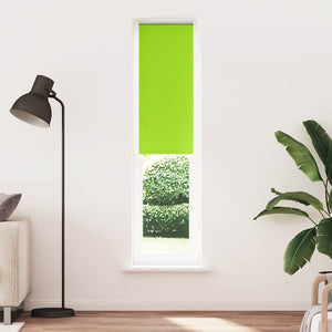 vidaXL Roller Blind Blackout Leaves Green 50x210 cm Fabric Width 45.7 cm Polyester