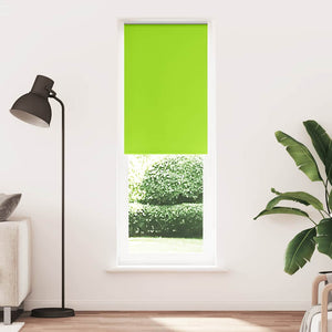 vidaXL Roller Blind Blackout Leaves Green 75x210 cm Fabric Width 70.7 cm Polyester