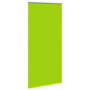 vidaXL Roller Blind Blackout Leaves Green 100x210 cm Fabric Width 95.7 cm Polyester