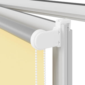 vidaXL Roller Blind Blackout Yellow 140x175 cm Fabric Width 136.6 cm Polyester