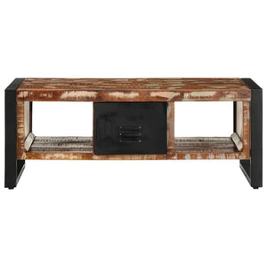 vidaXL Coffee Table Multicolour 90x50x36 cm Solid Wood Reclaimed