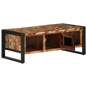 vidaXL Coffee Table Multicolour 90x50x36 cm Solid Wood Reclaimed