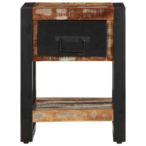 vidaXL Bedside Cabinet Multicolour 35x34x45 cm Solid Wood Reclaimed