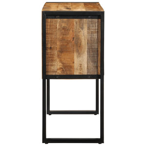 vidaXL Console Cabinet 90x35x75 cm Solid Rough Wood Mango