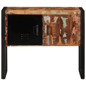 vidaXL Console Cabinet Multicolour 90x35x75 cm Solid Wood Reclaimed