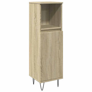 vidaXL 3 Piece Bathroom Furniture Set Sonoma Oak Engineered Wood