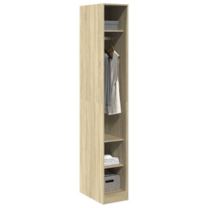 vidaXL Wardrobe Sonoma Oak 30x50x200 cm Engineered Wood