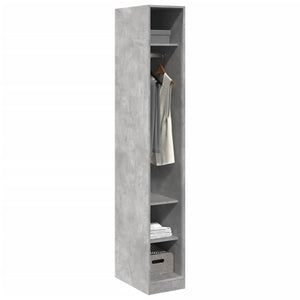 vidaXL Wardrobe Concrete Grey 30x50x200 cm Engineered Wood