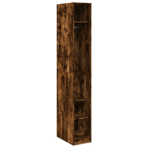 vidaXL Wardrobe Smoked Oak 30x50x200 cm Engineered Wood