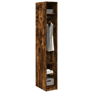 vidaXL Wardrobe Smoked Oak 30x50x200 cm Engineered Wood