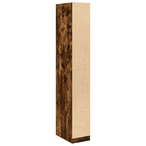 vidaXL Wardrobe Smoked Oak 30x50x200 cm Engineered Wood