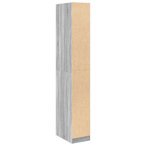 vidaXL Wardrobe Grey Sonoma 30x50x200 cm Engineered Wood