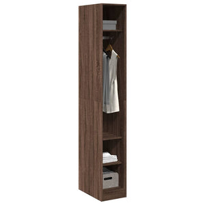 vidaXL Wardrobe Brown Oak 30x50x200 cm Engineered Wood