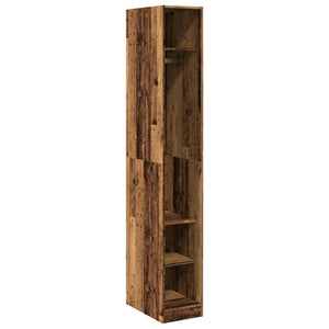 vidaXL Wardrobe Old Wood 30x50x200 cm Engineered Wood