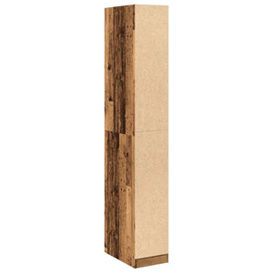 vidaXL Wardrobe Old Wood 30x50x200 cm Engineered Wood