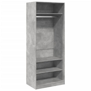 vidaXL Wardrobe Concrete Grey 80x50x200 cm Engineered Wood