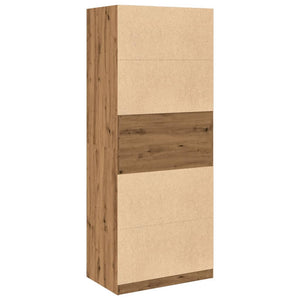 vidaXL Wardrobe Artisian Oak 80x50x200 cm Engineered Wood