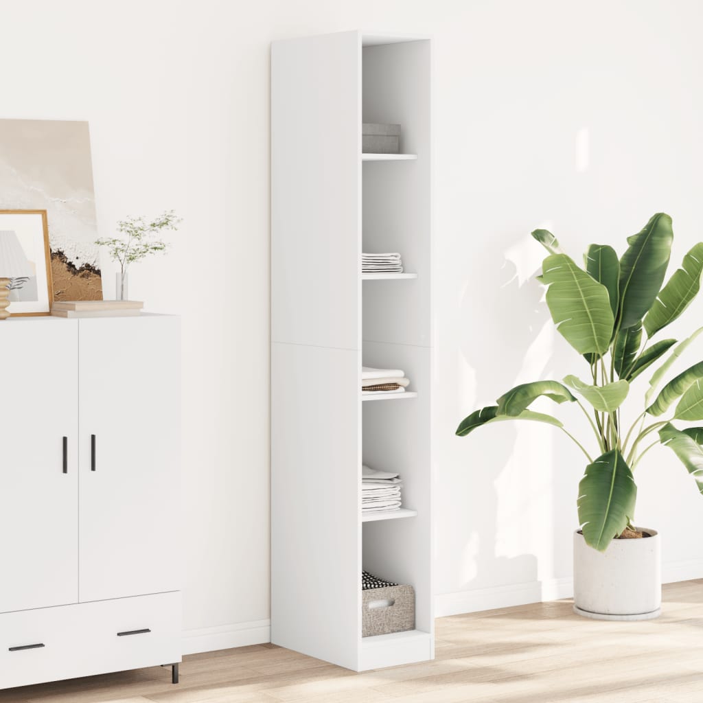 vidaXL Wardrobe White 30x50x200 cm Engineered Wood