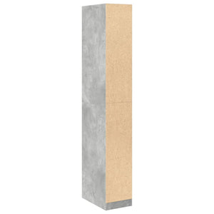 vidaXL Wardrobe Concrete Grey 30x50x200 cm Engineered Wood