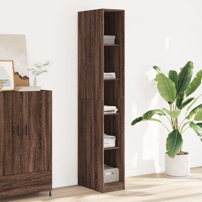 vidaXL Wardrobe Brown Oak 30x50x200 cm Engineered Wood