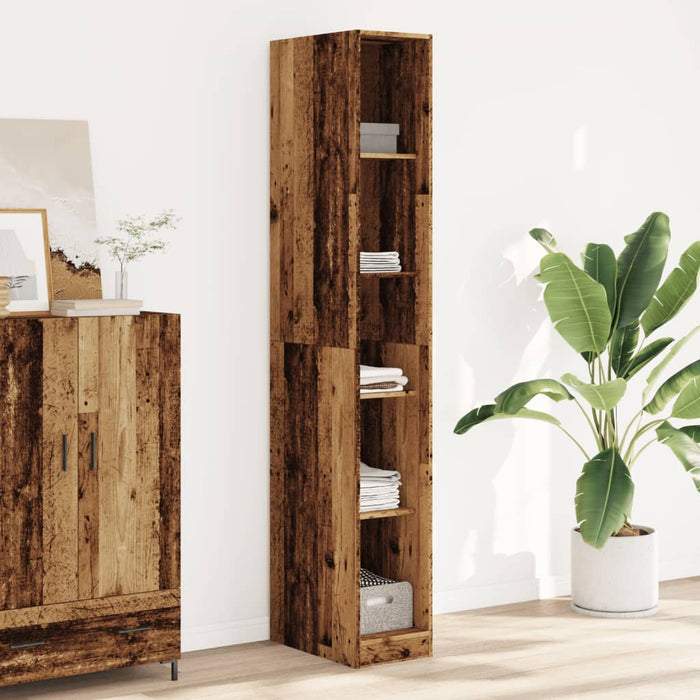 vidaXL Wardrobe Old Wood 30x50x200 cm Engineered Wood