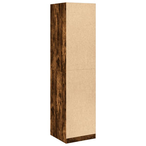 vidaXL Wardrobe Smoked Oak 50x50x200 cm Engineered Wood