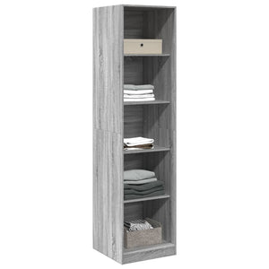 vidaXL Wardrobe Grey Sonoma 50x50x200 cm Engineered Wood