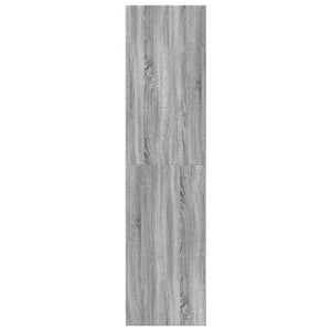 vidaXL Wardrobe Grey Sonoma 50x50x200 cm Engineered Wood